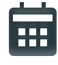 Calendar Icon Glass