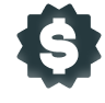 US Dollar Icon Glass